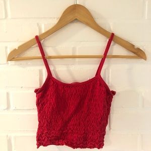 Little strappy, stretchy crop top